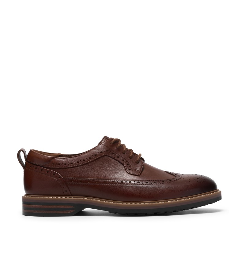 Clarks - Aldwin2 Limit Dark Tan Leather