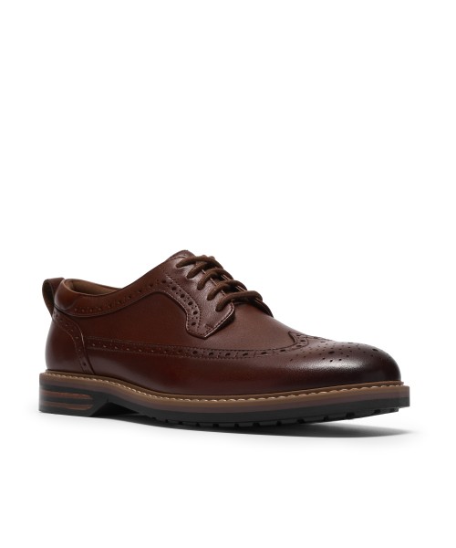 Clarks - Aldwin2 Limit Dark Tan Leather