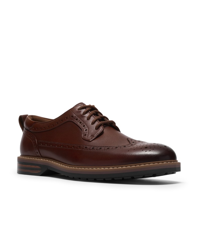 Clarks - Aldwin2 Limit Dark Tan Leather