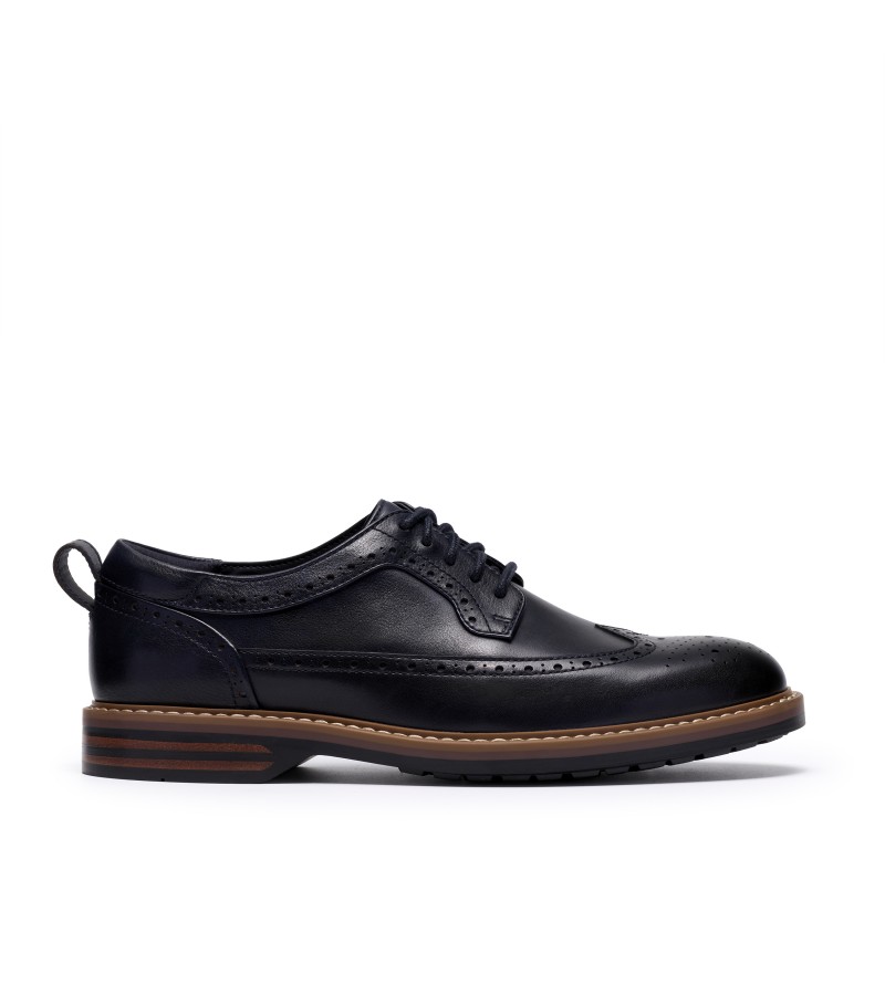 Clarks - Aldwin2 Limit Navy Leather Clarks - Aldwin2 Limit Navy Leather
