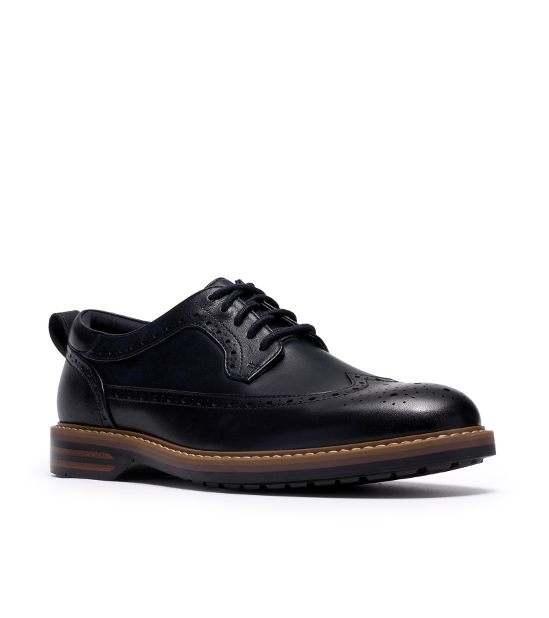 Clarks - Aldwin2 Limit Navy Leather Clarks - Aldwin2 Limit Navy Leather