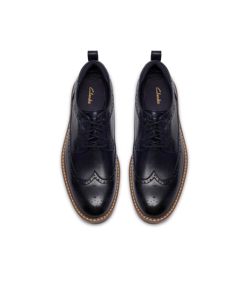 Clarks - Aldwin2 Limit Navy Leather Clarks - Aldwin2 Limit Navy Leather