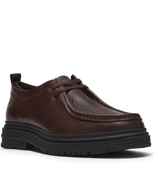 Clarks - Badbury Seam Brown Leather