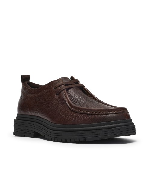 Clarks - Badbury Seam Brown Leather