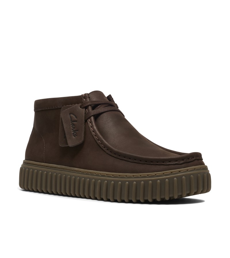 Clarks - Torhill Hi Dark Brown Leather