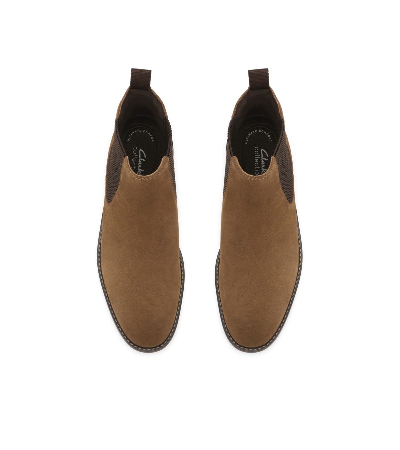 Clarks - Jaxen Easy Cola Suede