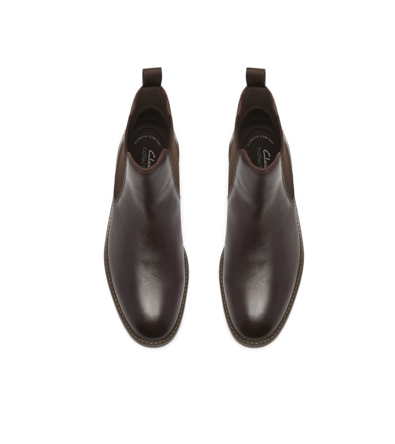 Clarks - Jaxen Easy Brown Leather Clarks - Jaxen Easy Brown Leather