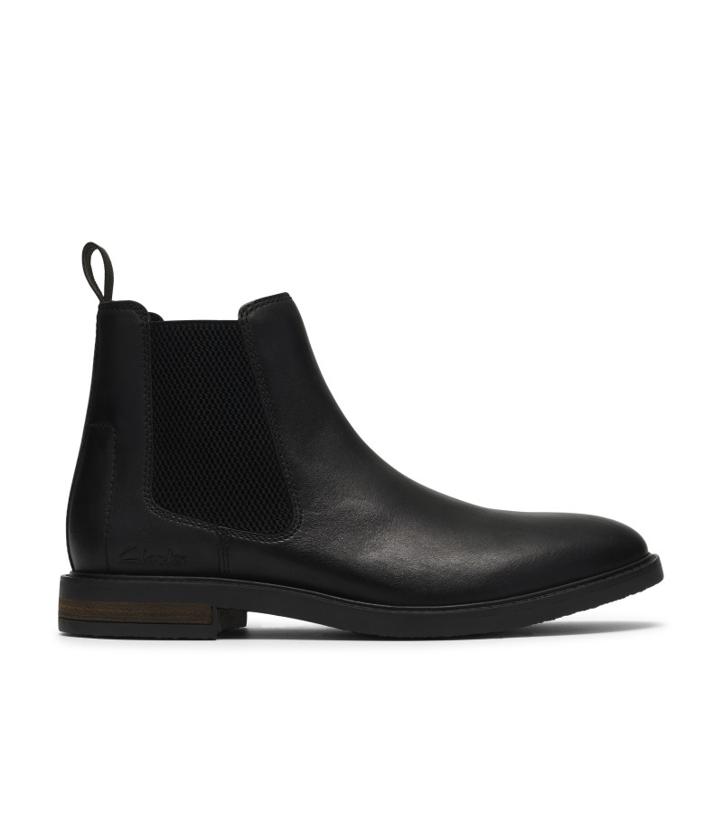 Clarks - Jaxen Easy Black Leather Clarks - Jaxen Easy Black Leather