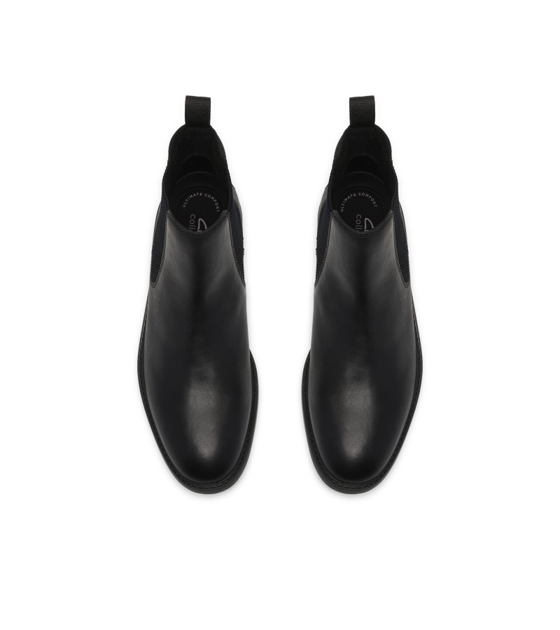 Clarks - Jaxen Easy Black Leather Clarks - Jaxen Easy Black Leather