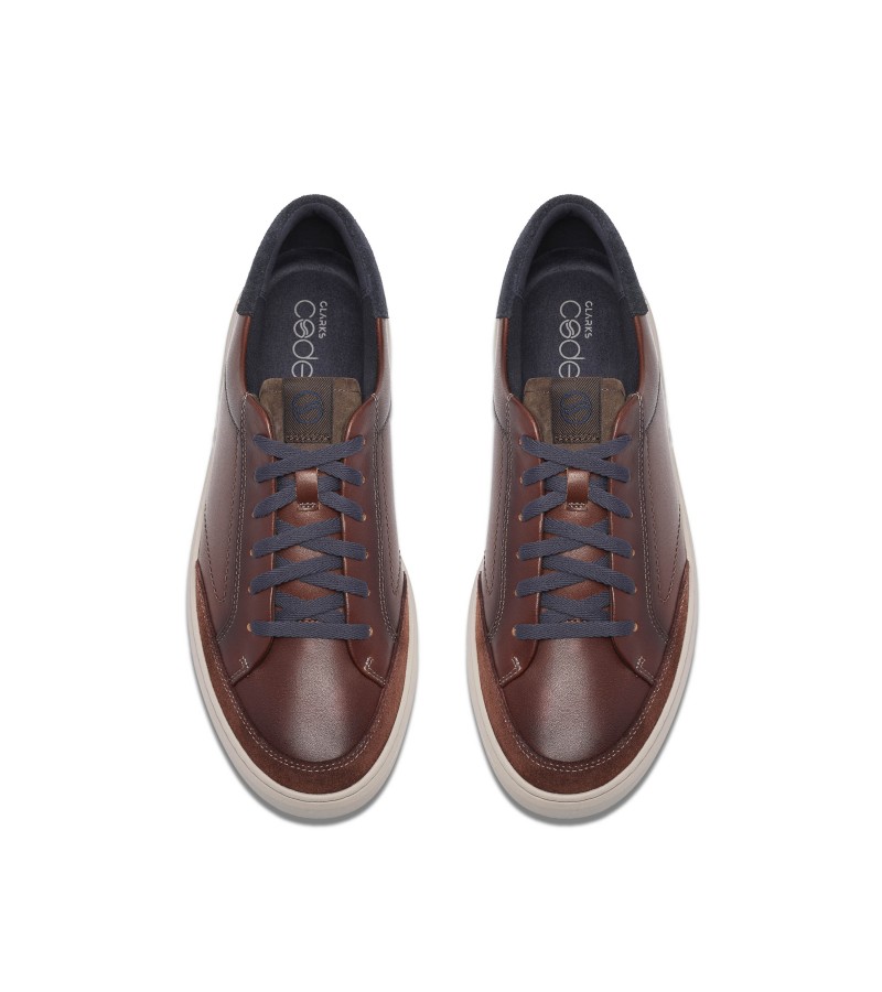 Clarks - Code C Tie Mahogany Leather Clarks - Code C Tie Mahogany Leather