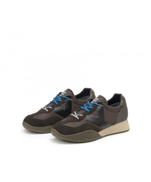 Keh.noo - KM 9775 Brown/Black Textile/Suede Keh.noo - KM 9775 Brown/Black Textile/Suede