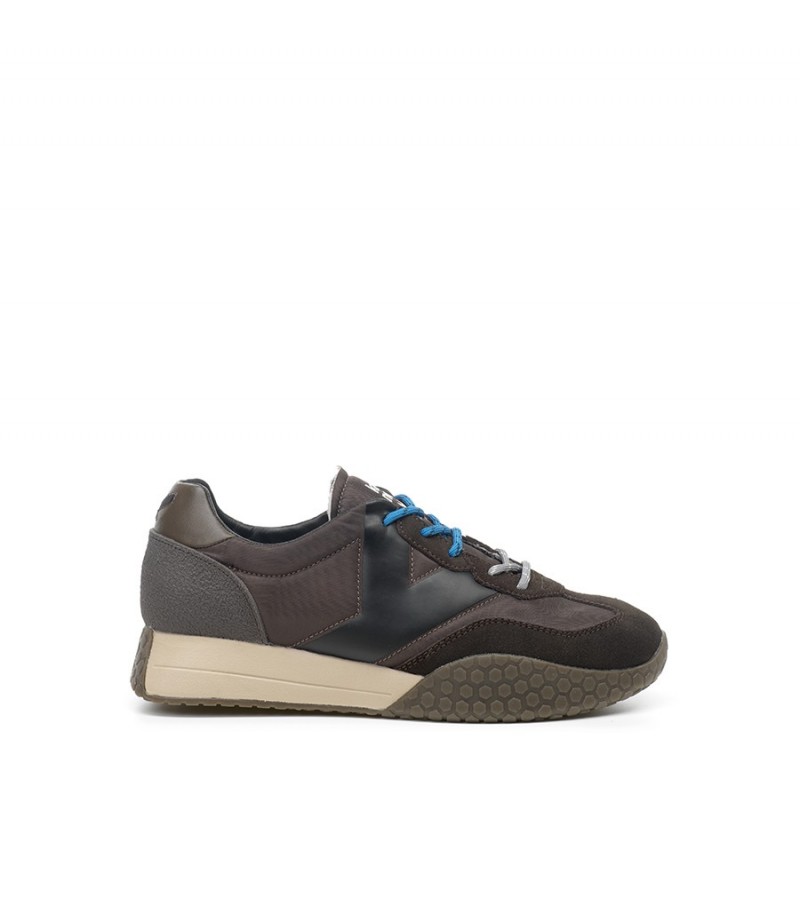 Keh.noo - KM 9775 Brown/Black Textile/Suede