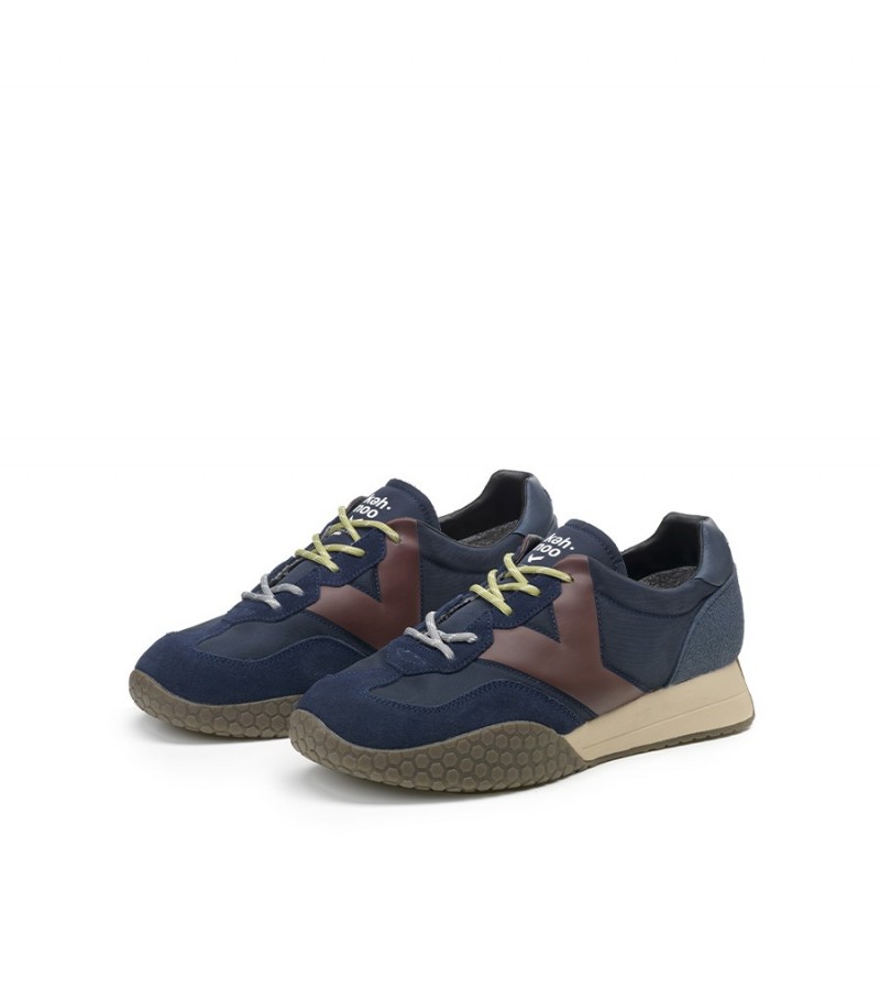 Keh.noo - KM 9775 Navy/Bordeaux Textile/Suede