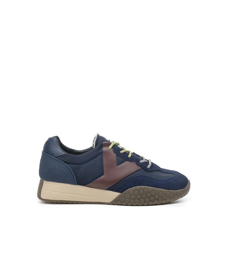 Keh.noo - KM 9775 Navy/Bordeaux Textile/Suede
