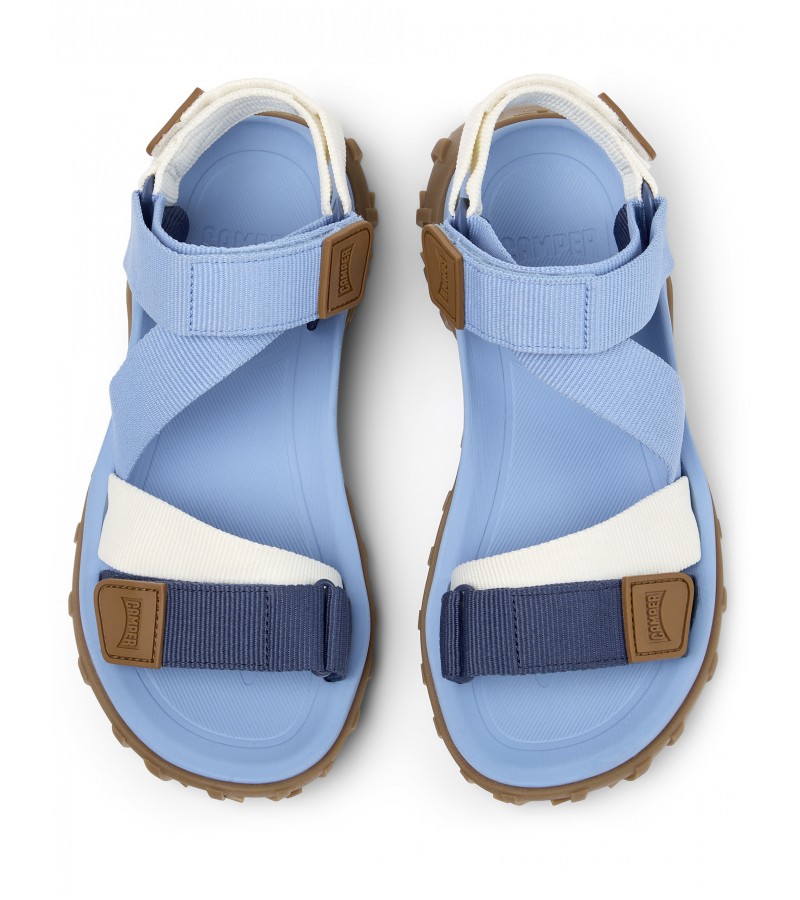 Camper - Drift Trail Sandal K201780-011 Blue/White Textile Camper - Drift Trail Sandal K201780-011 Blue/White Textile