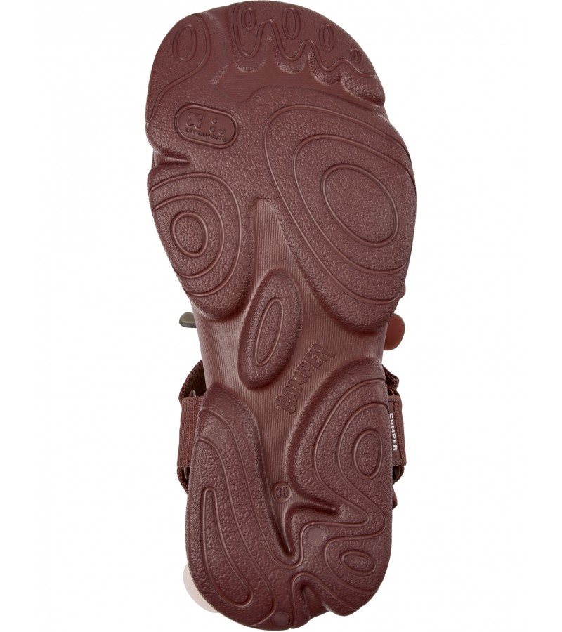 Camper - Karst Sandal K201794-011 Burgundy Textile