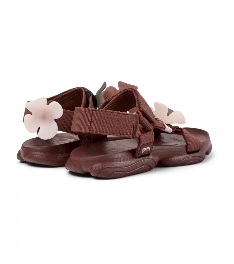 Camper - Karst Sandal K201794-011 Burgundy Textile