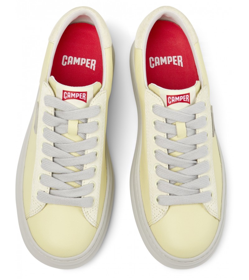 Camper - Runner Four K201855-011 Yellow Leather/Nubuck