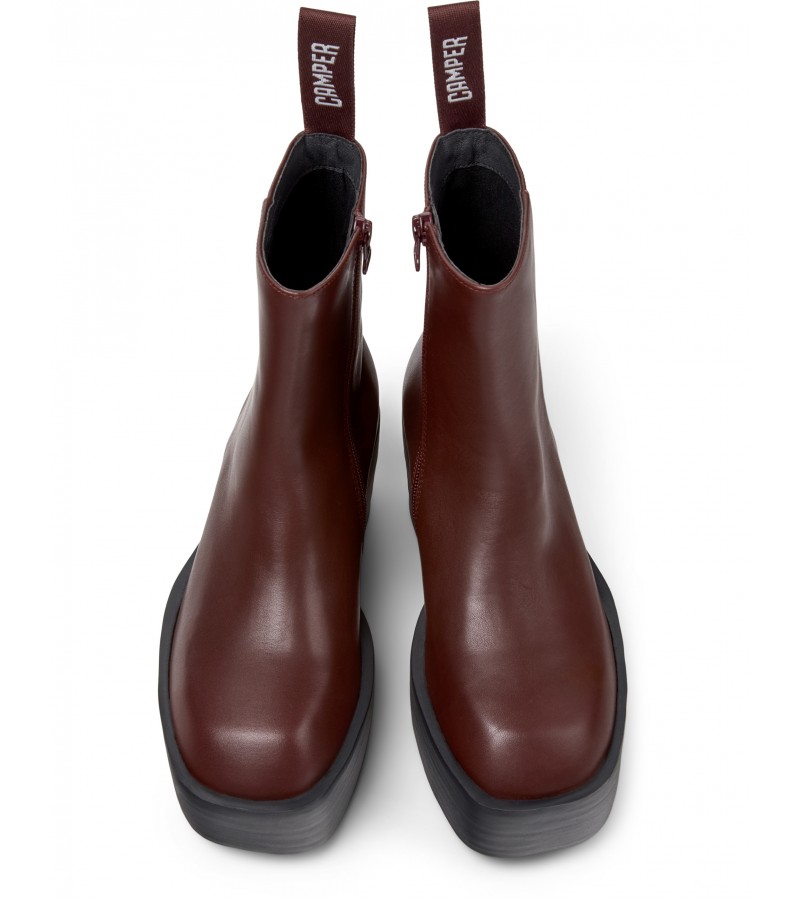 Camper - Billie K400754-007 Burgundy Leather Camper - Billie K400754-007 Burgundy Leather