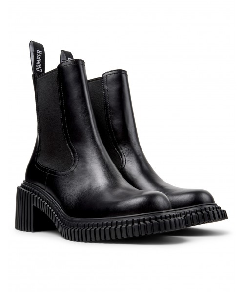 Camper - Pix London K400803-001 Black Leather Camper - Pix London K400803-001 Black Leather