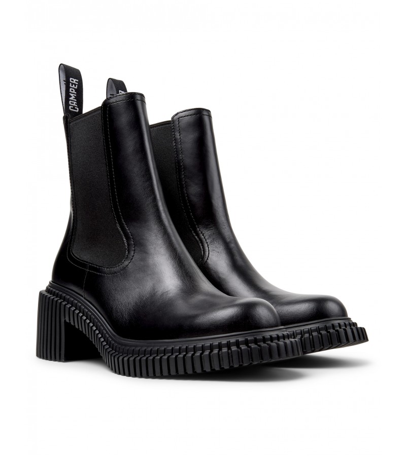 Camper - Pix London K400803-001 Black Leather Camper - Pix London K400803-001 Black Leather