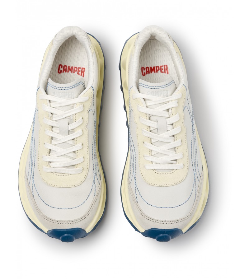 Camper - Pelotissima K202003-003 White Leather/Nubuck