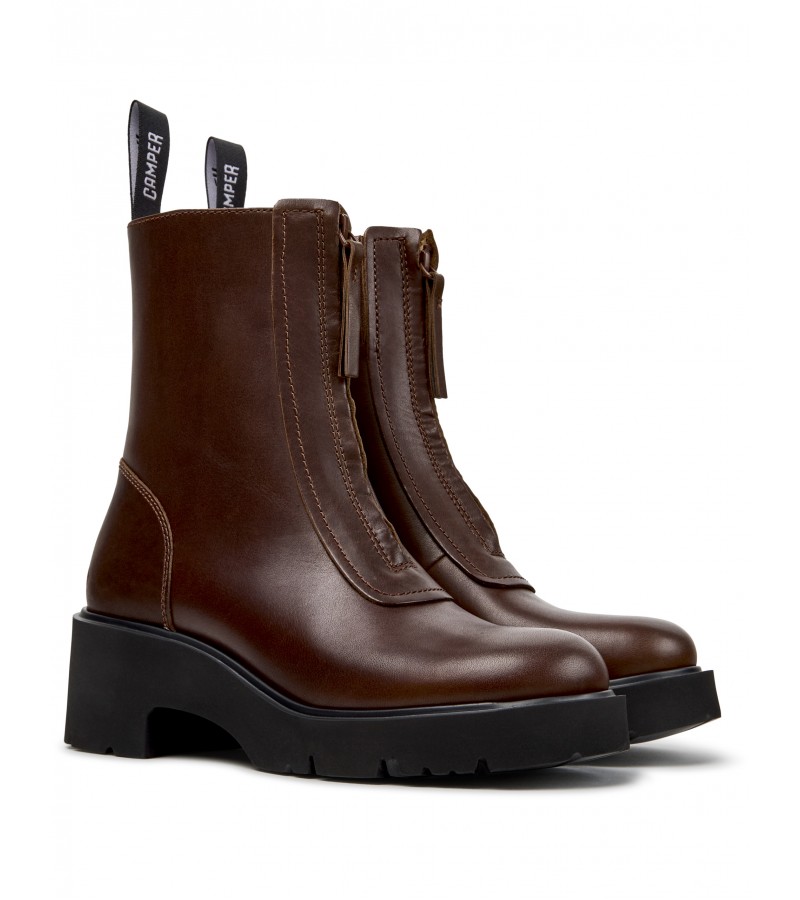 Camper - Milah K400776-010 Brown Leather Camper - Milah K400776-010 Brown Leather