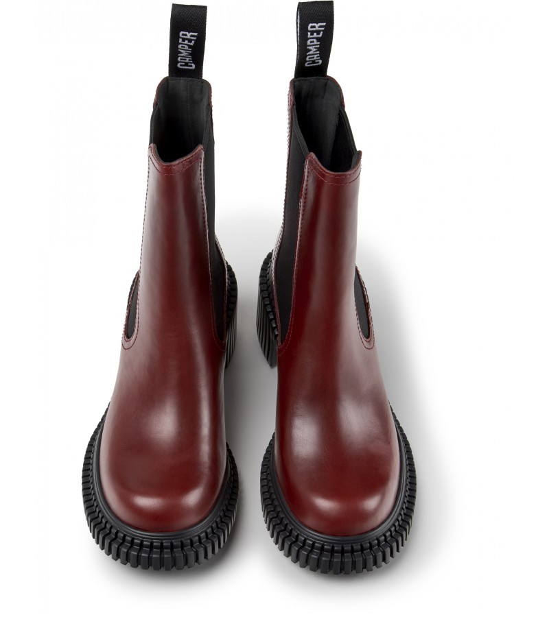 Camper - Pix London K400803-004 Burgundy Leather Camper - Pix London K400803-004 Burgundy Leather