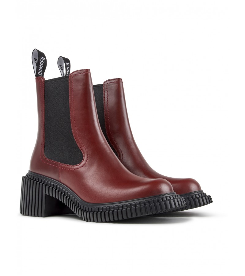Camper - Pix London K400803-004 Burgundy Leather Camper - Pix London K400803-004 Burgundy Leather