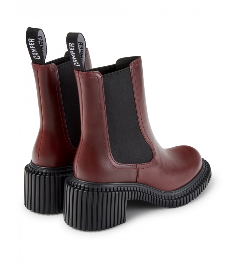 Camper - Pix London K400803-004 Burgundy Leather Camper - Pix London K400803-004 Burgundy Leather