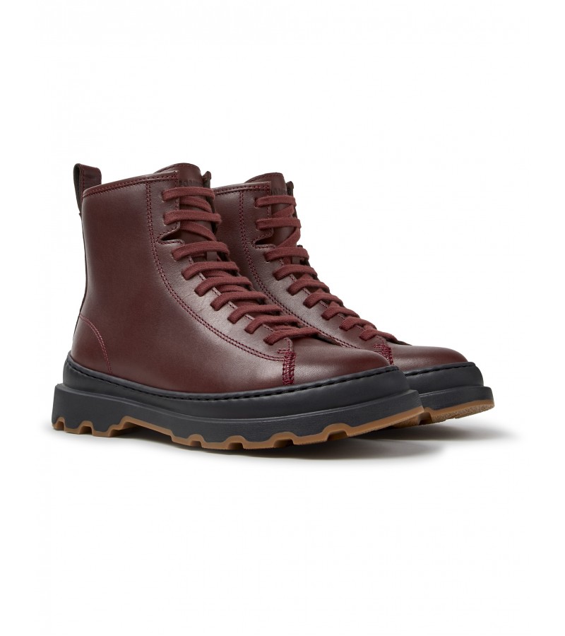 Camper - Brutus+ K400816-011 Burgundy Leather Camper - Brutus+ K400816-011 Burgundy Leather