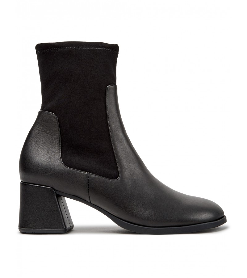 Camper - Kora K400836-001 Black Leather/Textile