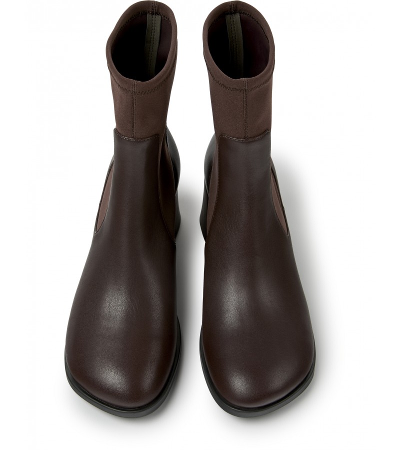 Camper - Kora K400836-003 Brown Leather/Textile