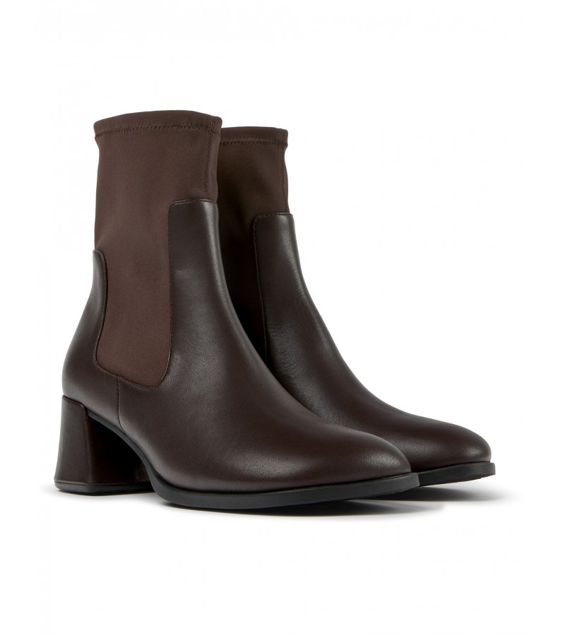Camper - Kora K400836-003 Brown Leather/Textile