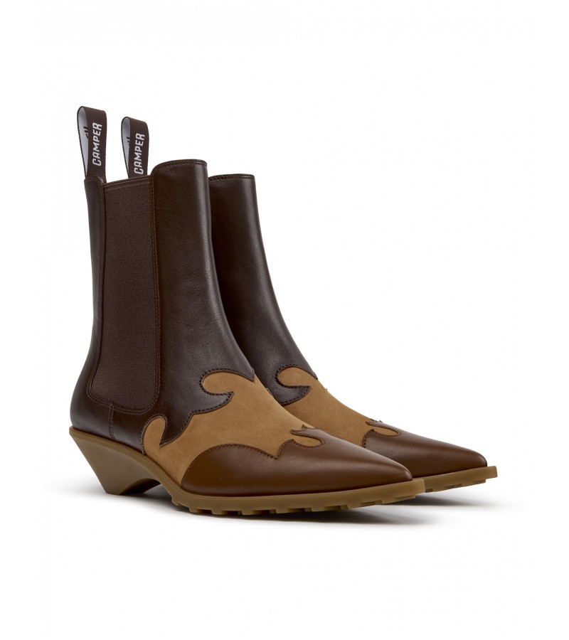 Camper - Anita K400840-002 Brown Leather/Nubuck