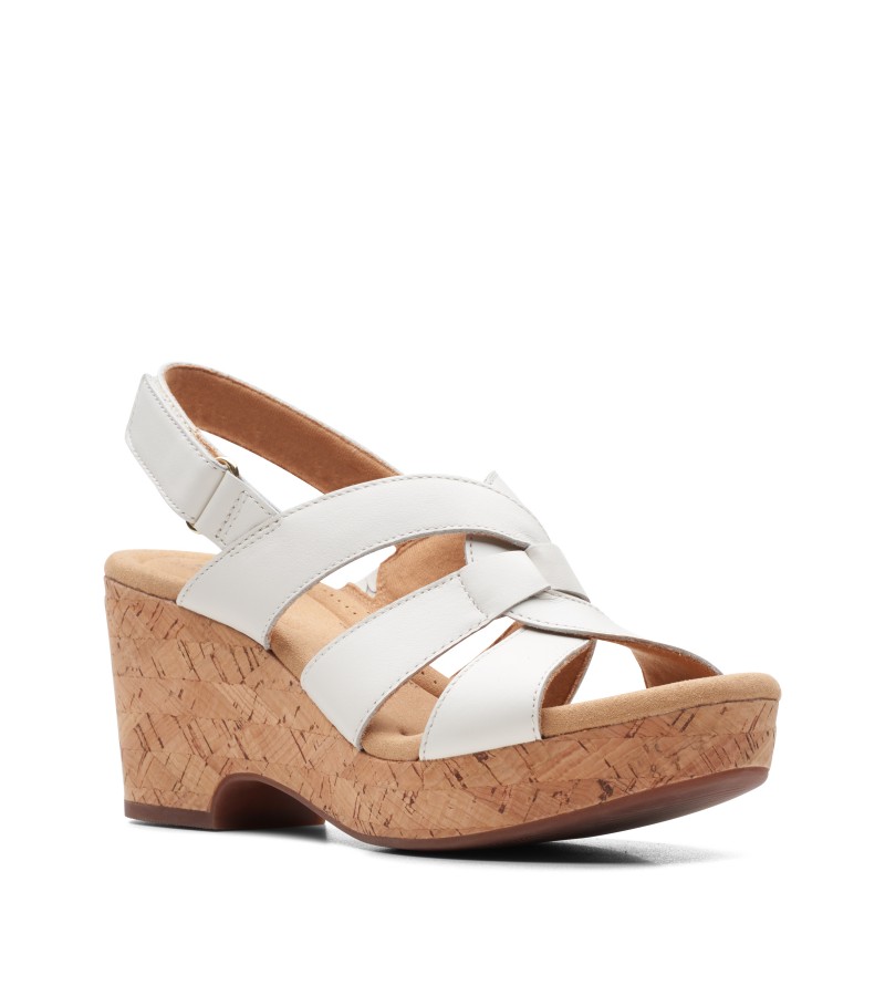 Clarks - Giselle Beach White Leather