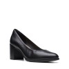 Clarks - Freva55 Court Black Leather