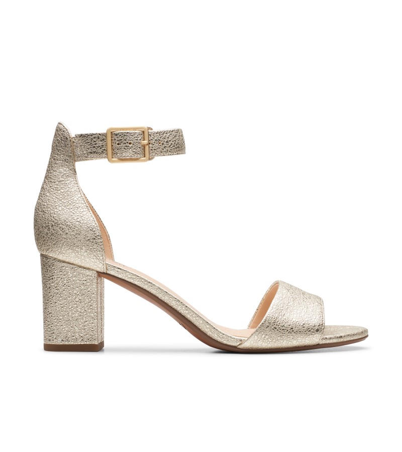 Clarks - Deva Mae Champagne Leather