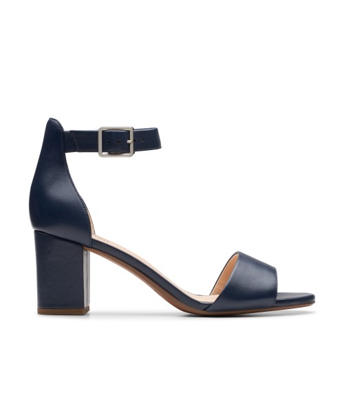 Clarks - Deva Mae Navy Leather Clarks - Deva Mae Navy Leather