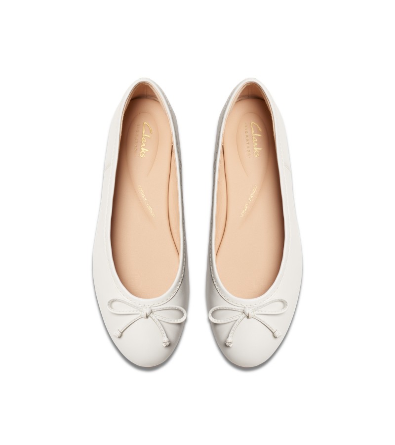 Clarks - Fawna Lily White Leather