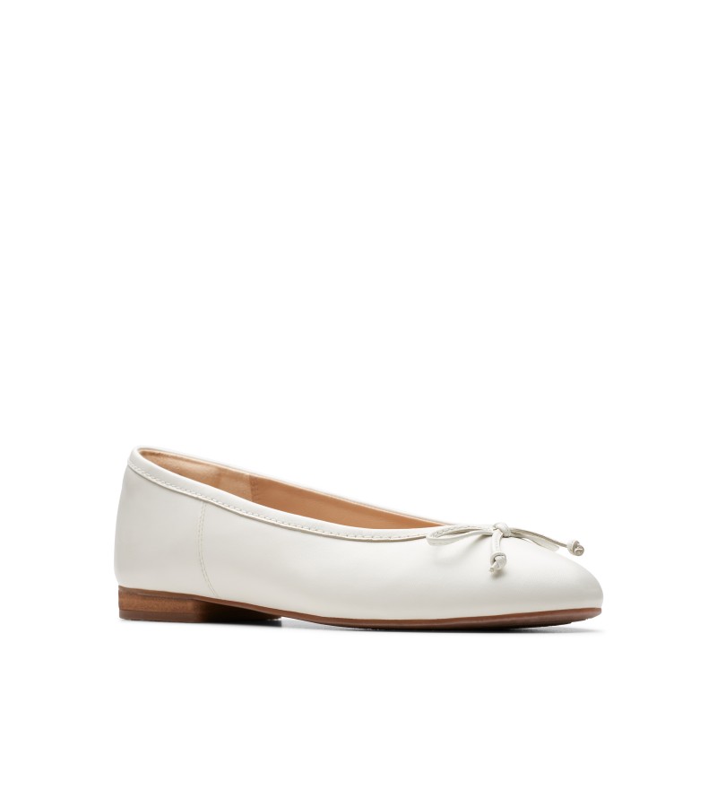 Clarks - Fawna Lily White Leather