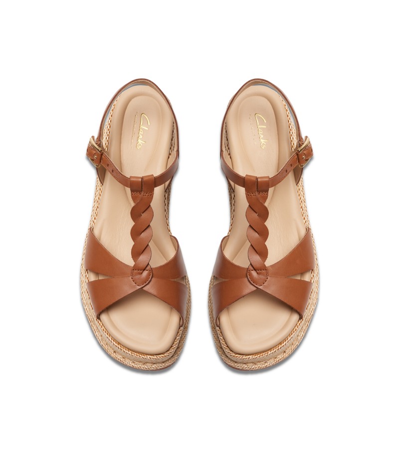 Clarks - Kimmei Twist Tan Leather