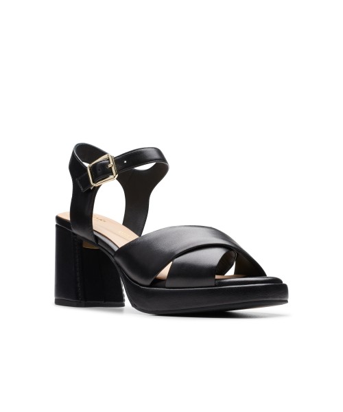 Clarks - Ritzy75 Rae Black Leather Clarks - Ritzy75 Rae Black Leather