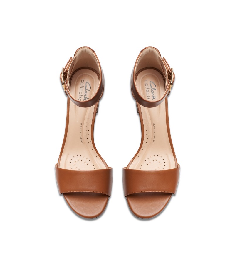 Clarks - Deva Mae Tan Leather