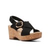 Clarks - Giselle Dove Black Nubuck