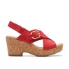 Clarks - Giselle Dove Cherry Nubuck