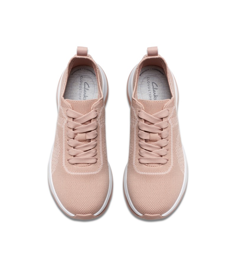 Clarks - Circuit Tie Pale Peach Knit