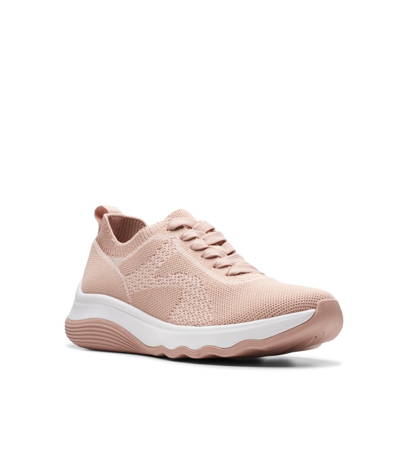 Clarks - Circuit Tie Pale Peach Knit