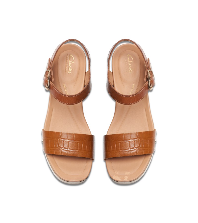 Clarks - Sivanne Bay Tan Interest Leather