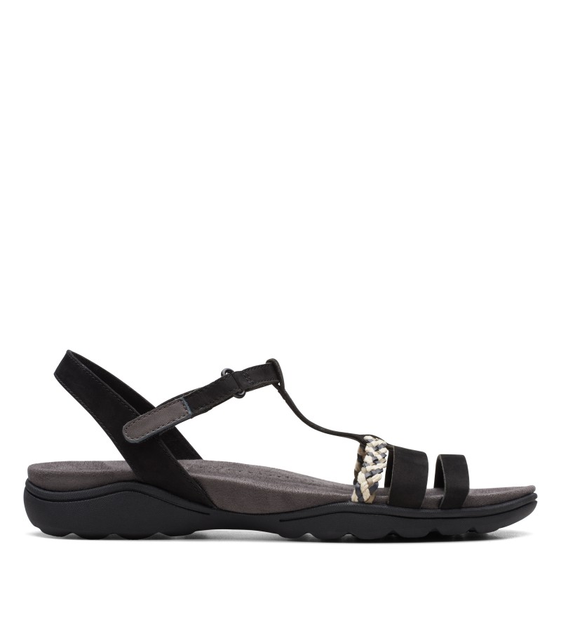 Clarks - Amanda Tealite Black Nubuck